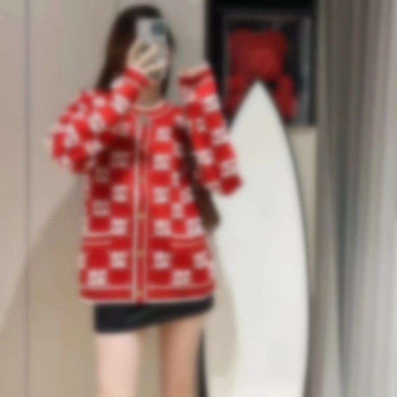 KUNGE-秋季针织女休闲字母圆领毛衣-054