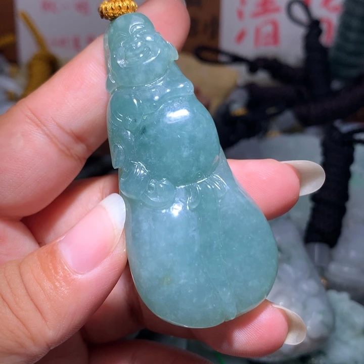 翡翠未镶嵌颈饰保真天然A货翡翠