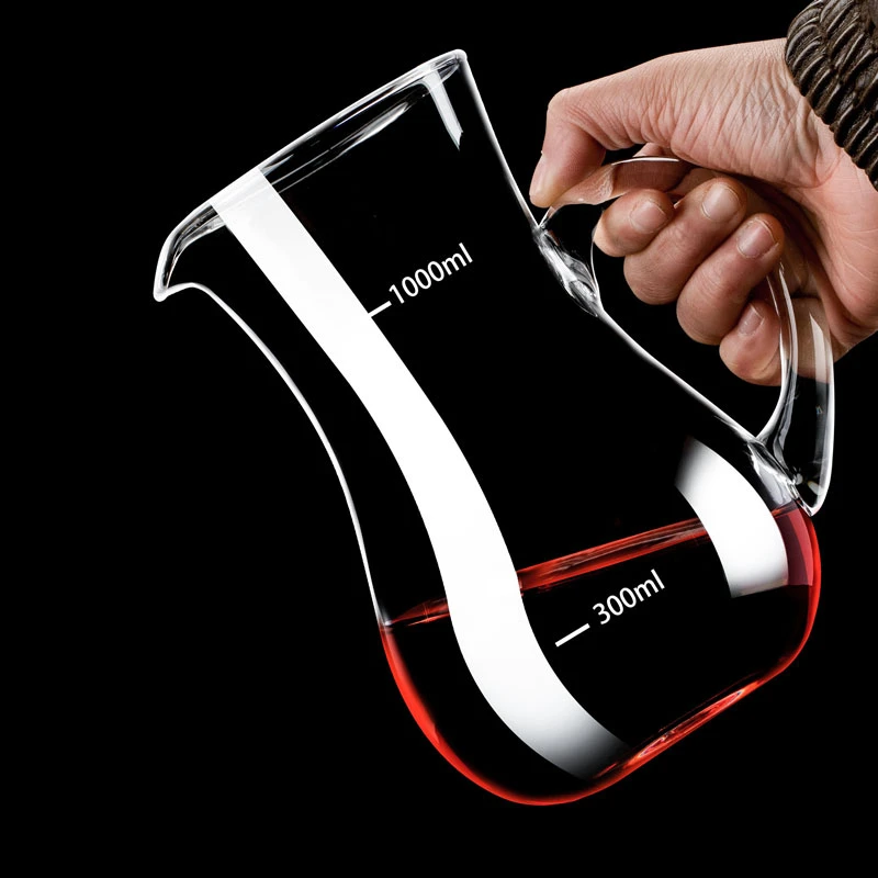 大容量带刻度加厚葫芦分酒器家用分酒壶红酒醒酒器商用白酒分酒器