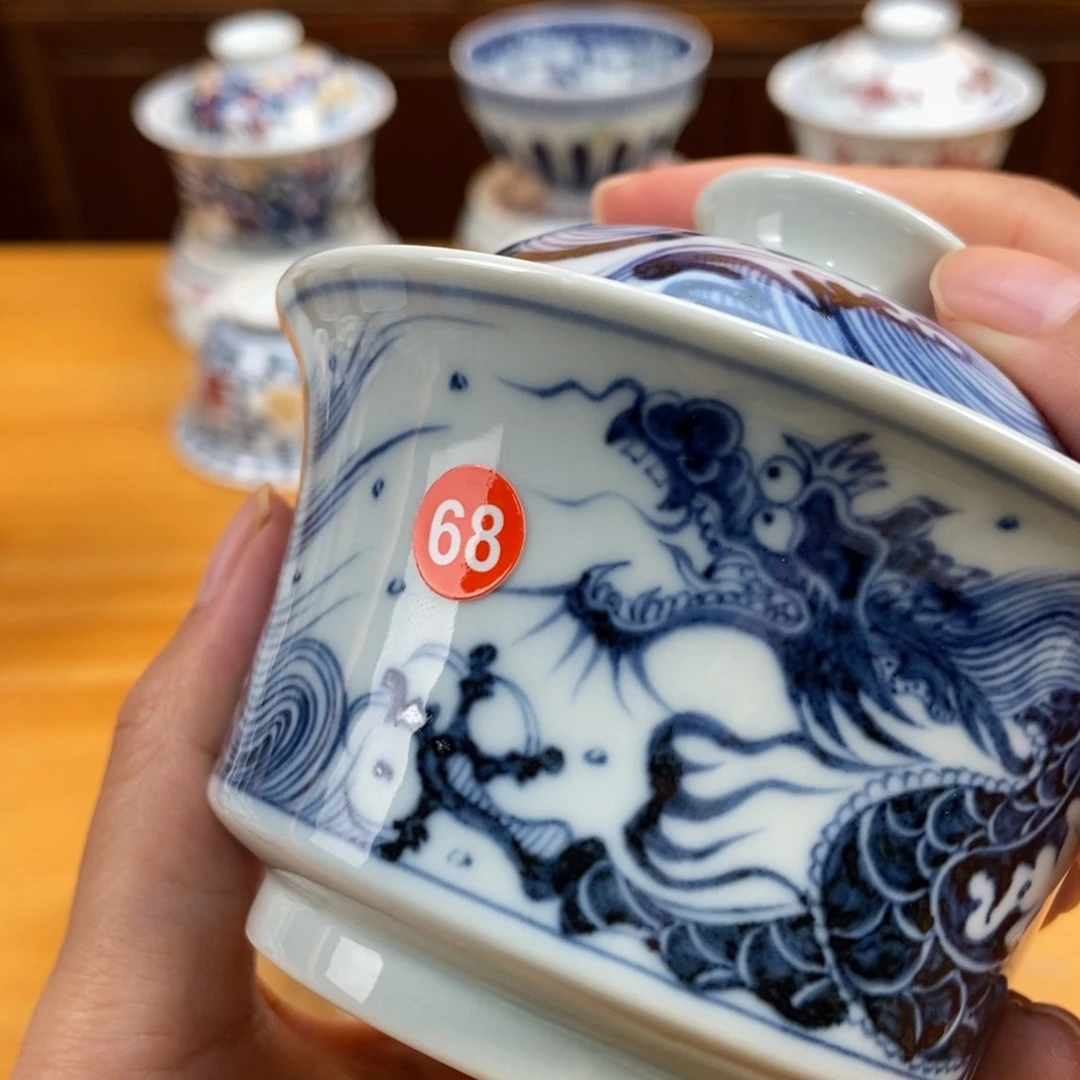 手绘现代茶具非古董