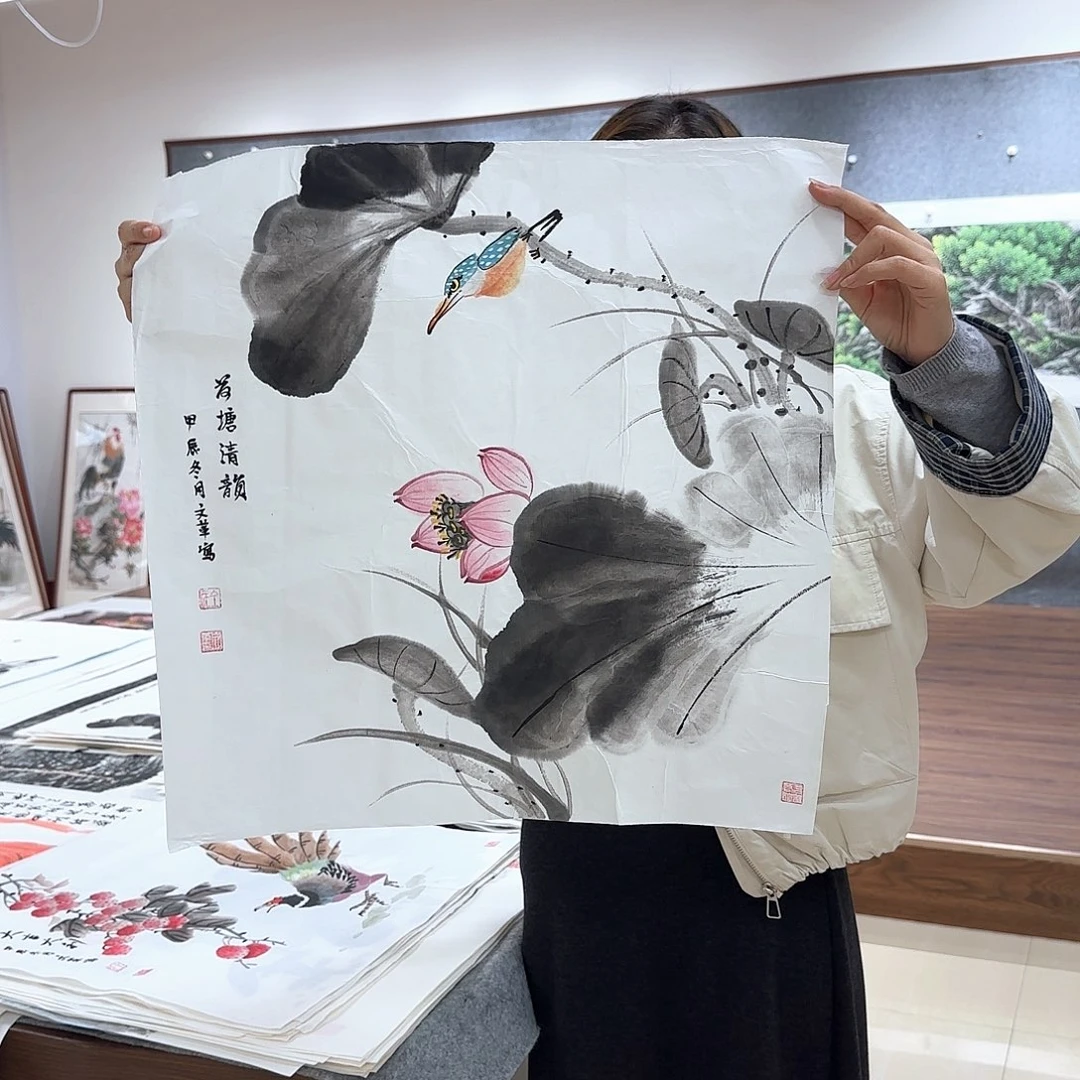 国画国画作品多次