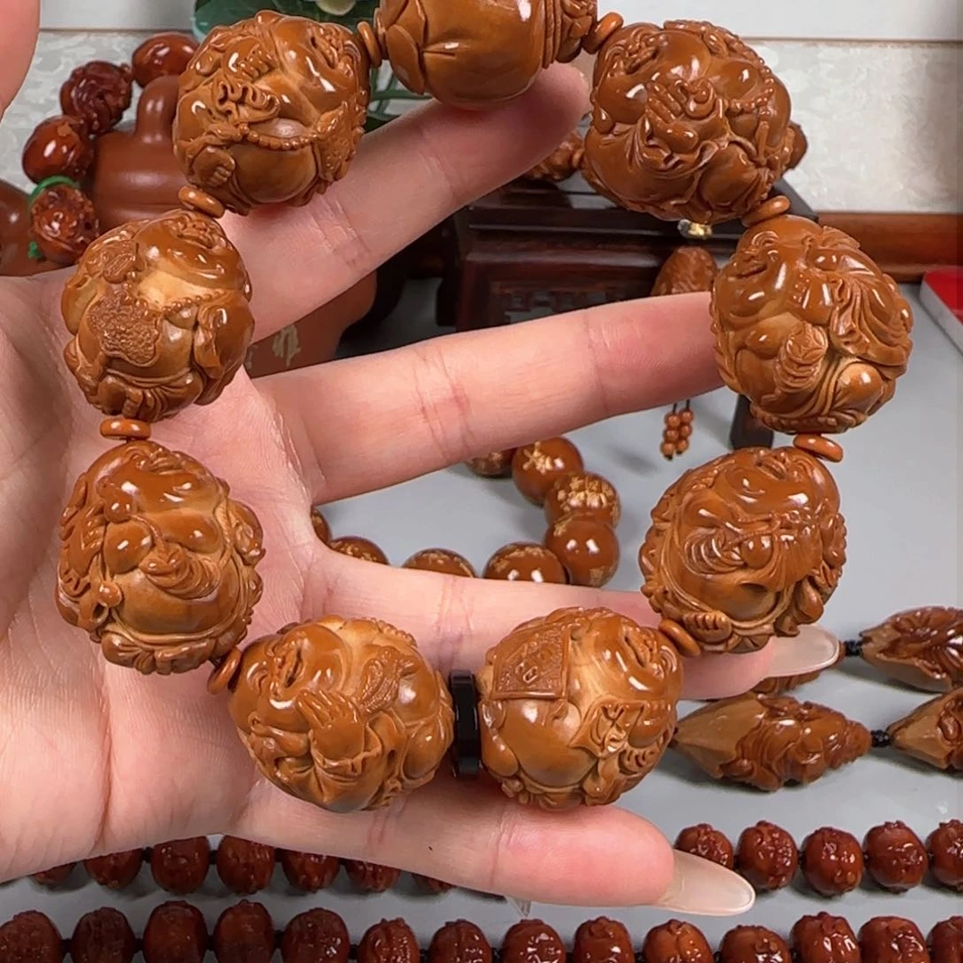 吊坠橄榄核灯笼弥勒