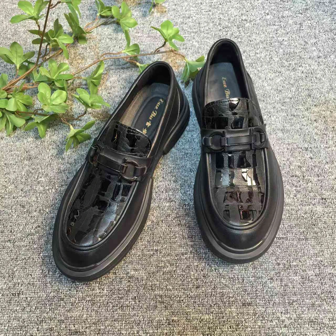 2024休闲时尚百搭潮流男士真皮鞋1257