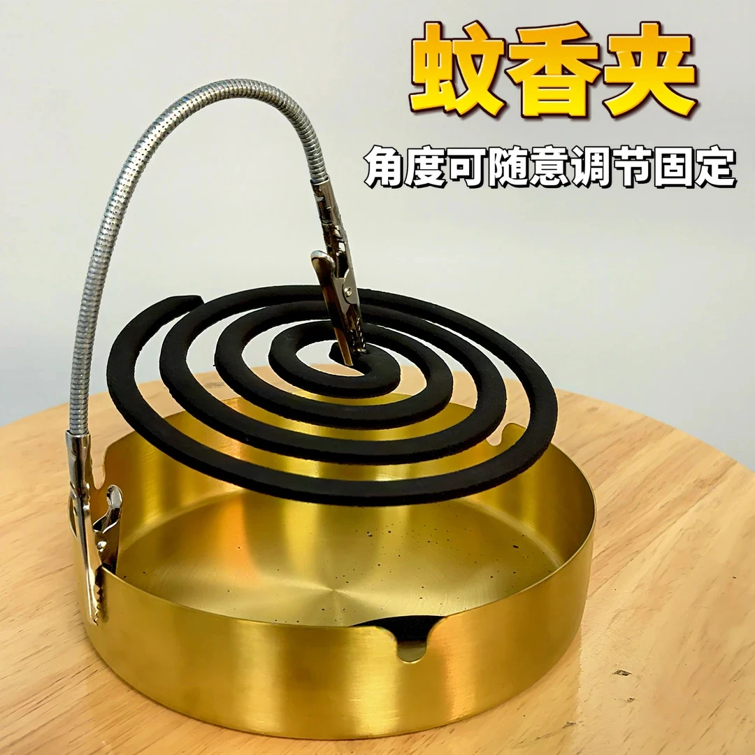 多功能简约双头鳄鱼夹支架蚊香夹标签夹任意方向弯曲便签夹照片夹