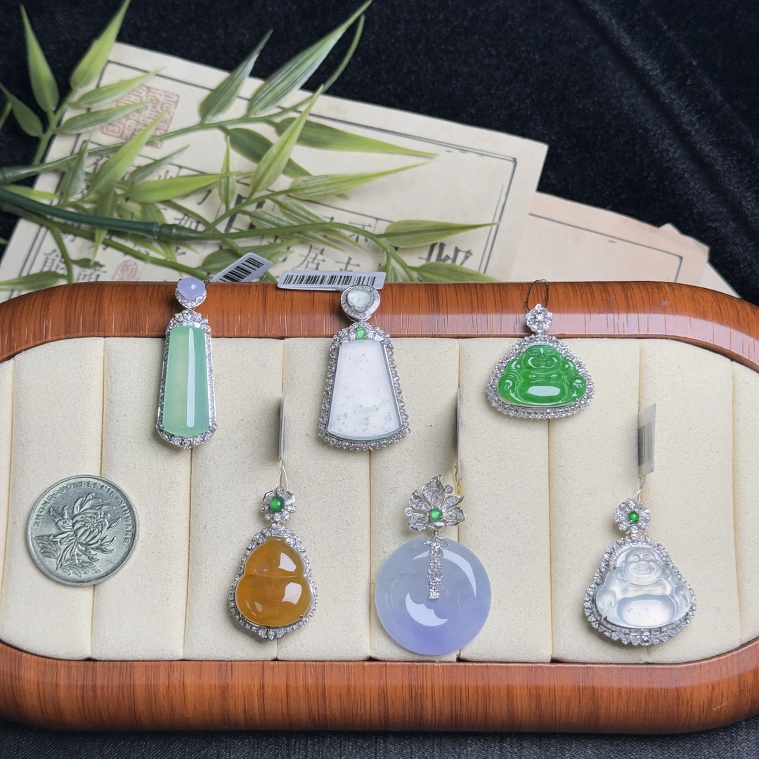 思懿珠宝  18K翡翠吊坠-26800-3-ZGM-多样性发一（紫色有色差）