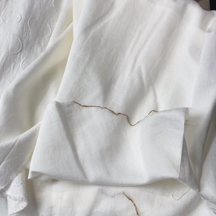 天丝（莱赛尔纤维）白色天丝棉暗纹透2米