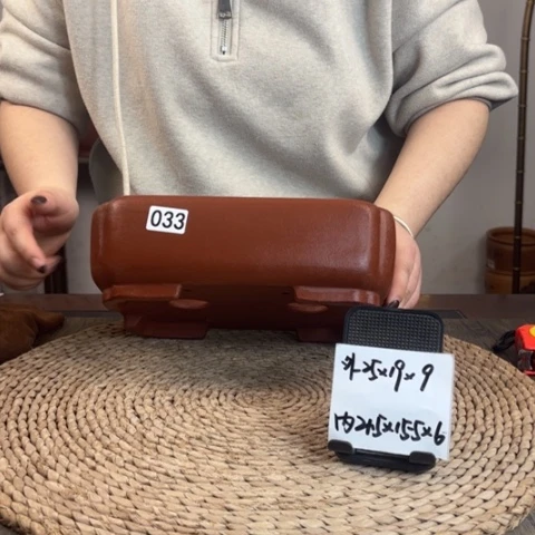 紫砂花盆新品上新清水泥内嵌抽角四方033