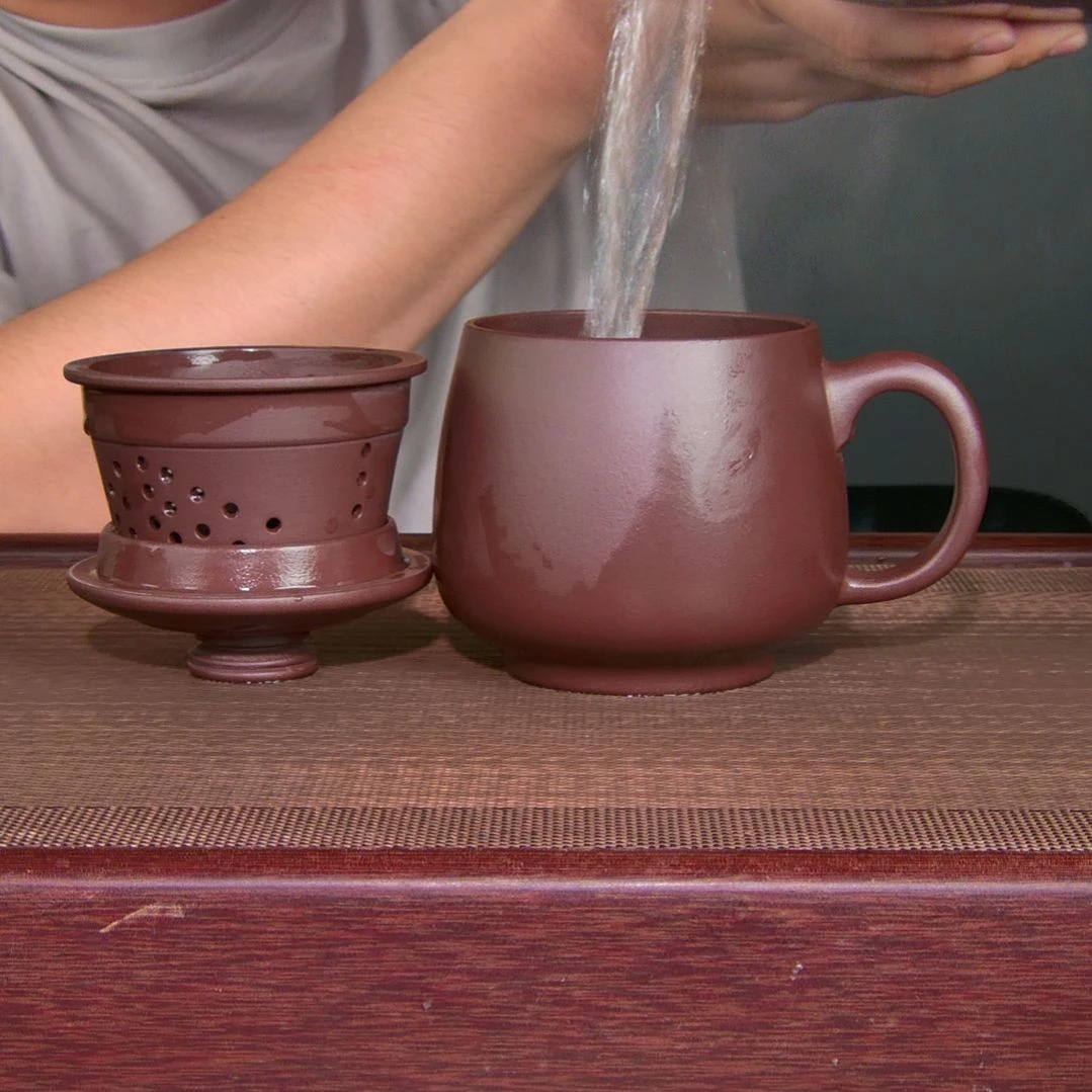 茶杯紫砂高货放漏
