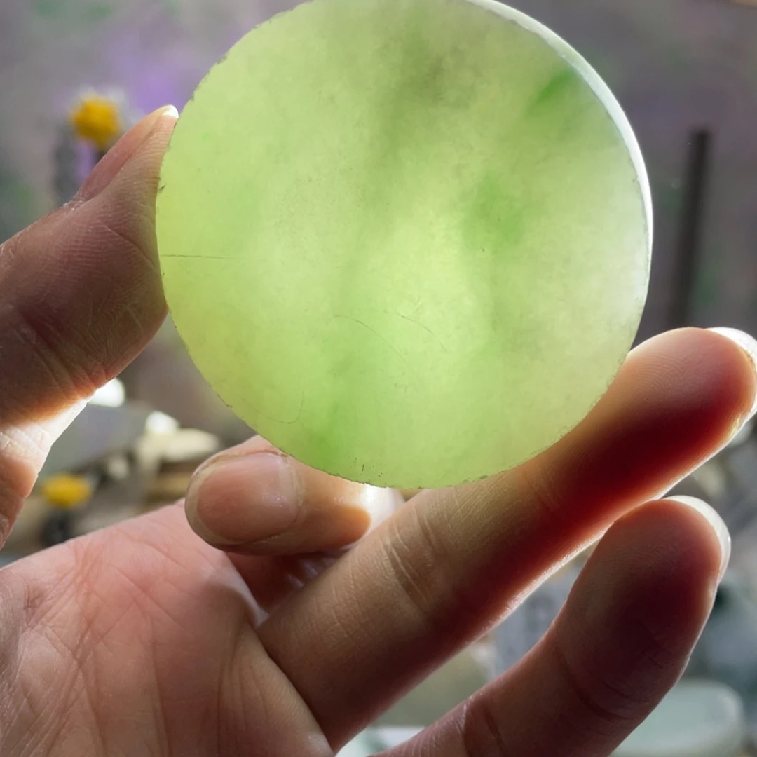 翡翠未镶嵌挂件K缅甸天然翡翠片料