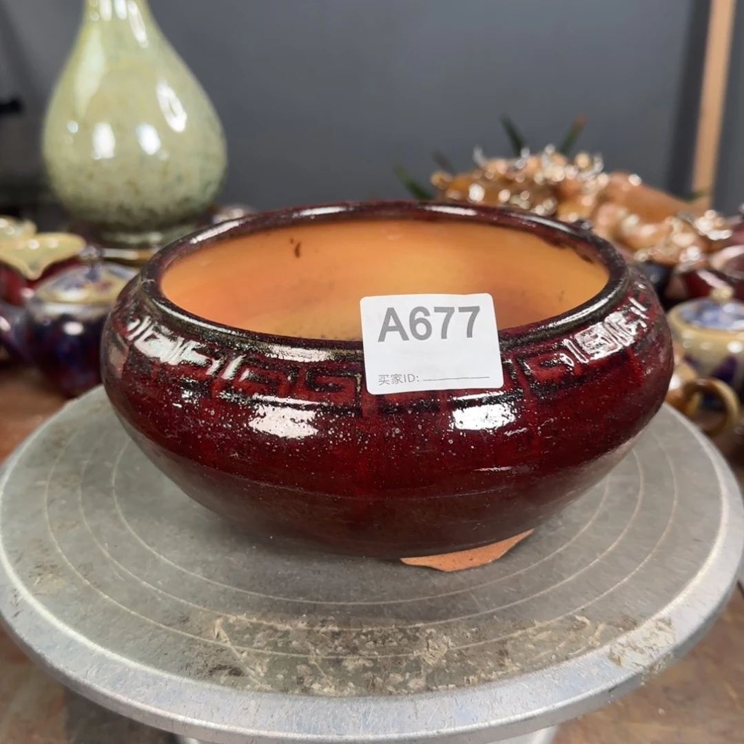 紫砂花盆茶*677