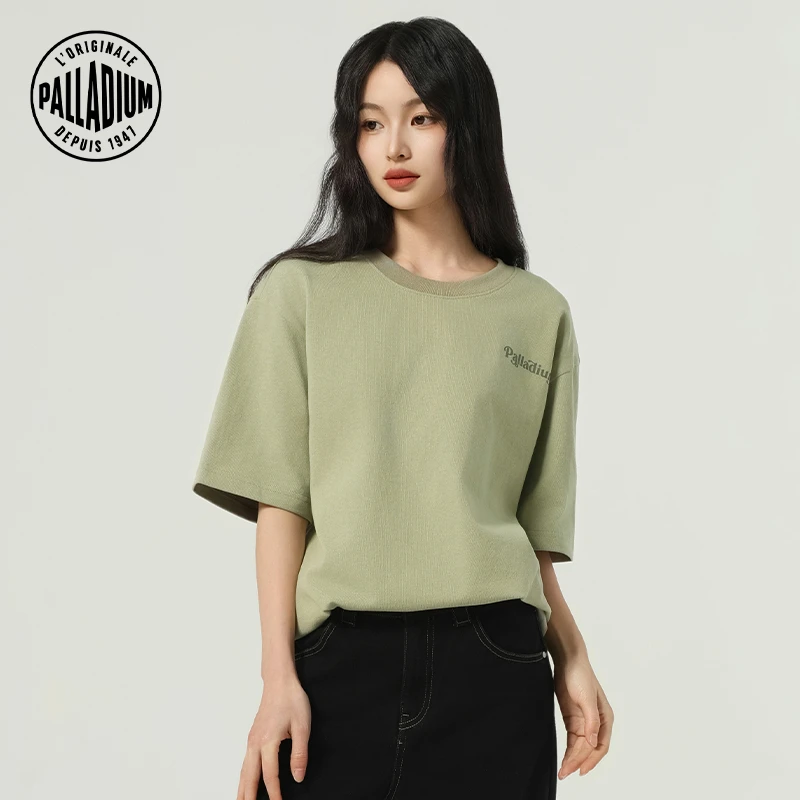PALLADIUM帕拉丁上衣休闲宽松简约印花男女同款短袖T恤1011747