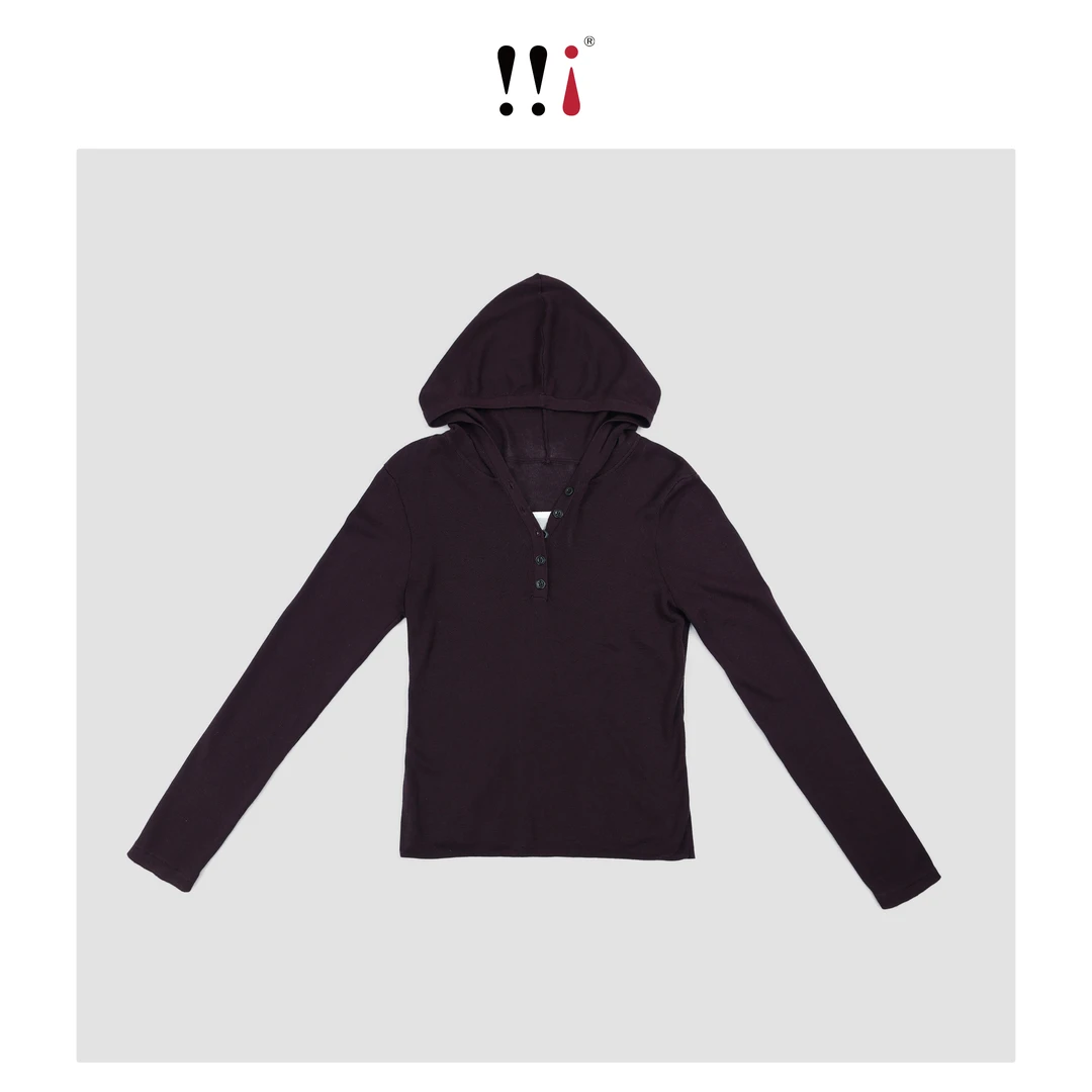 【心心家】韩系复古连帽卫衣早春女长袖T恤修身显瘦打底衫上衣JLJ-1