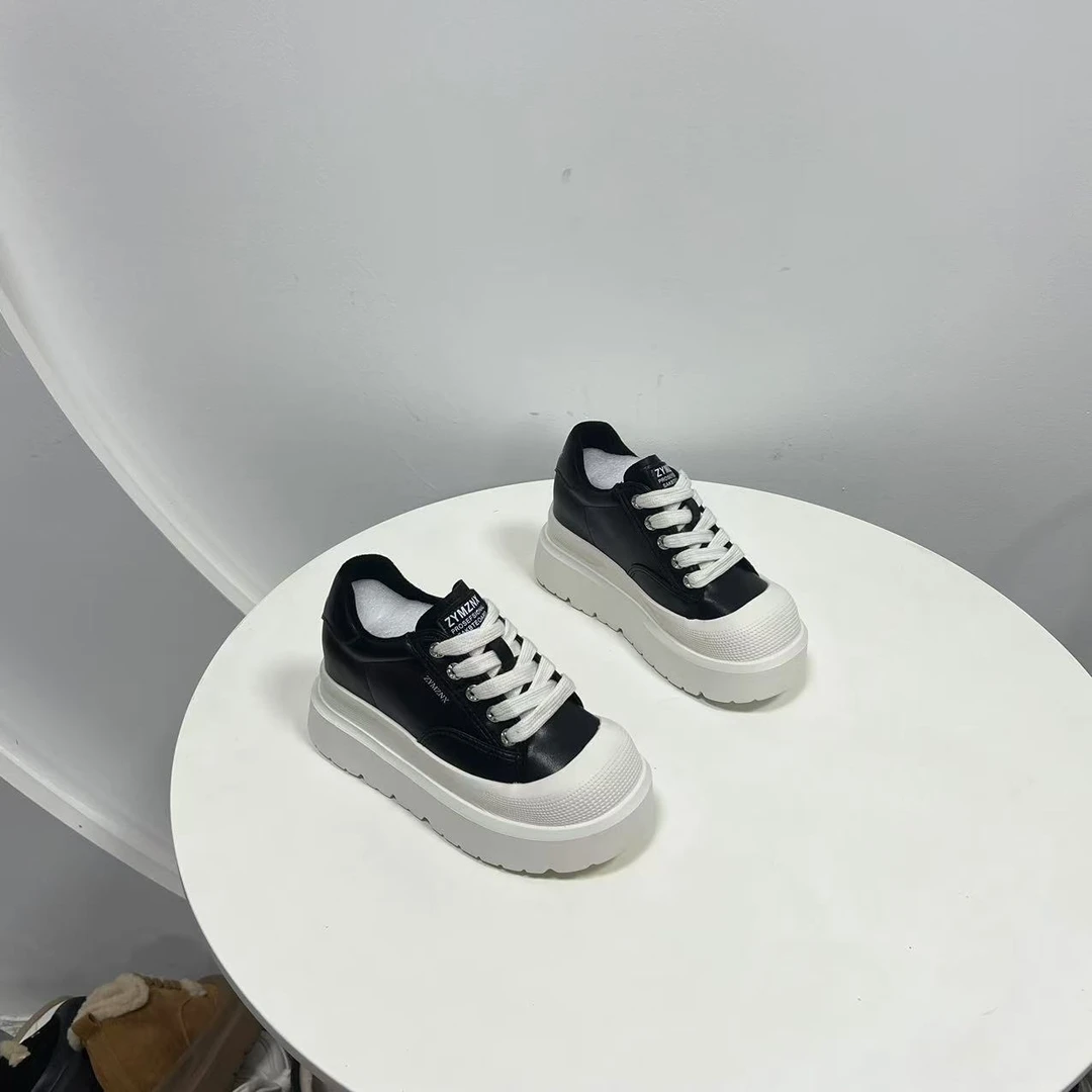 增高10CM   2025年新款小白鞋百搭女士真皮增高小个子女鞋W708-1