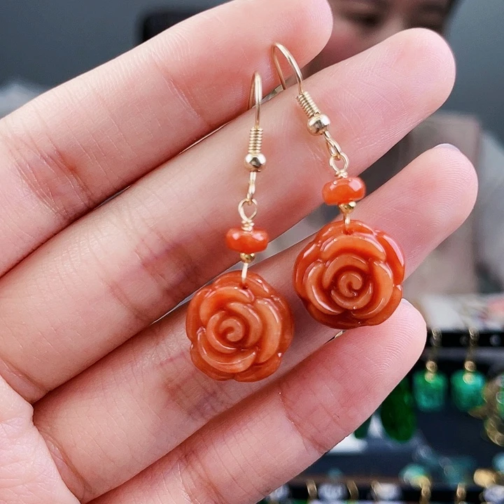 翡翠耳饰未镶嵌饰品