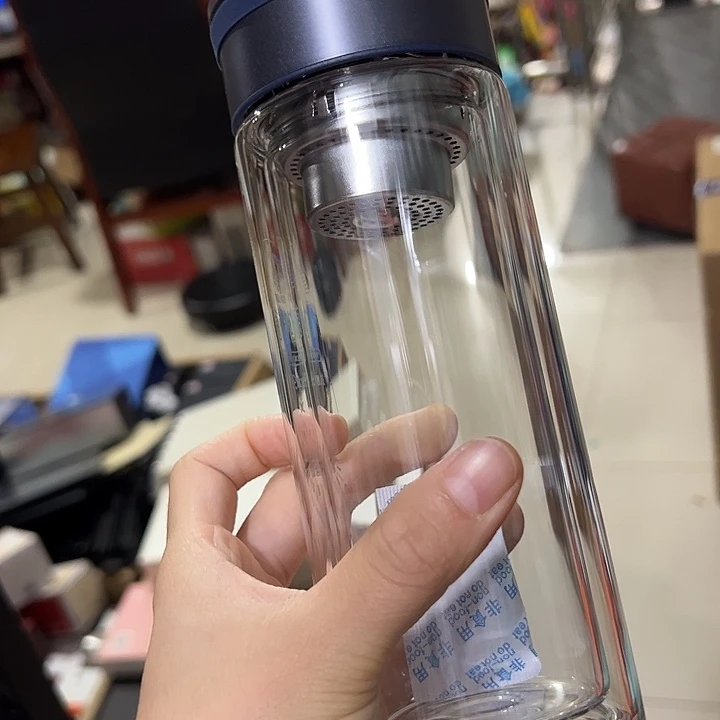 抗菌呗340340340灰色玻璃杯➕杯套