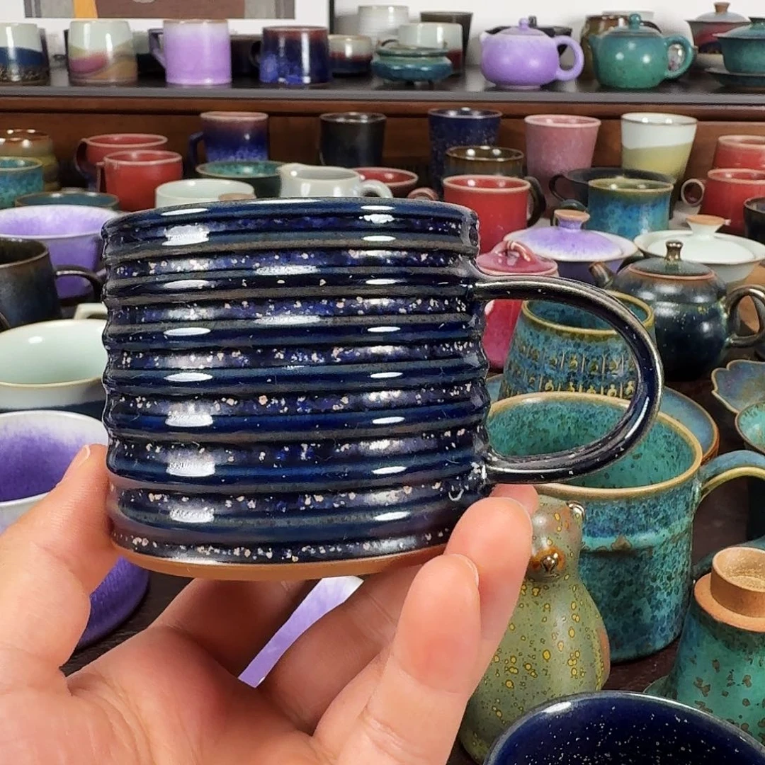 星空釉马克杯咖啡杯