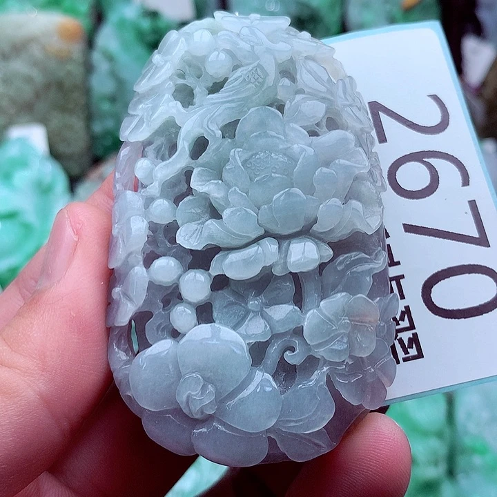 翡翠未镶嵌吊坠(不含链)