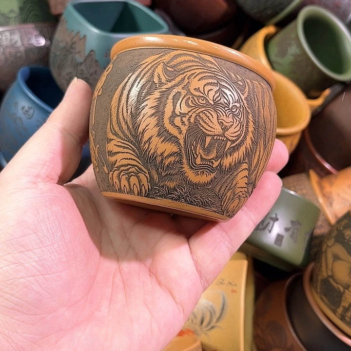 茶杯紫砂全手工紫砂主人杯