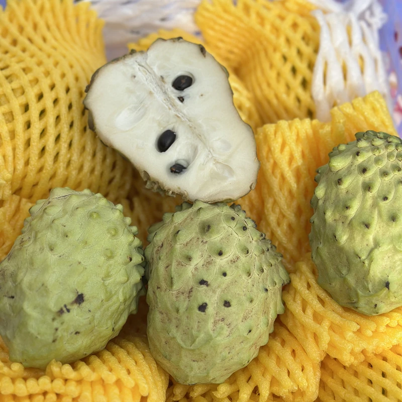 【空运海南释迦】3斤装，蜜甜蜜甜的，既有凤梨香气又有牛奶香气， 大自然馈赠的极致超甜美味…别提多好吃了