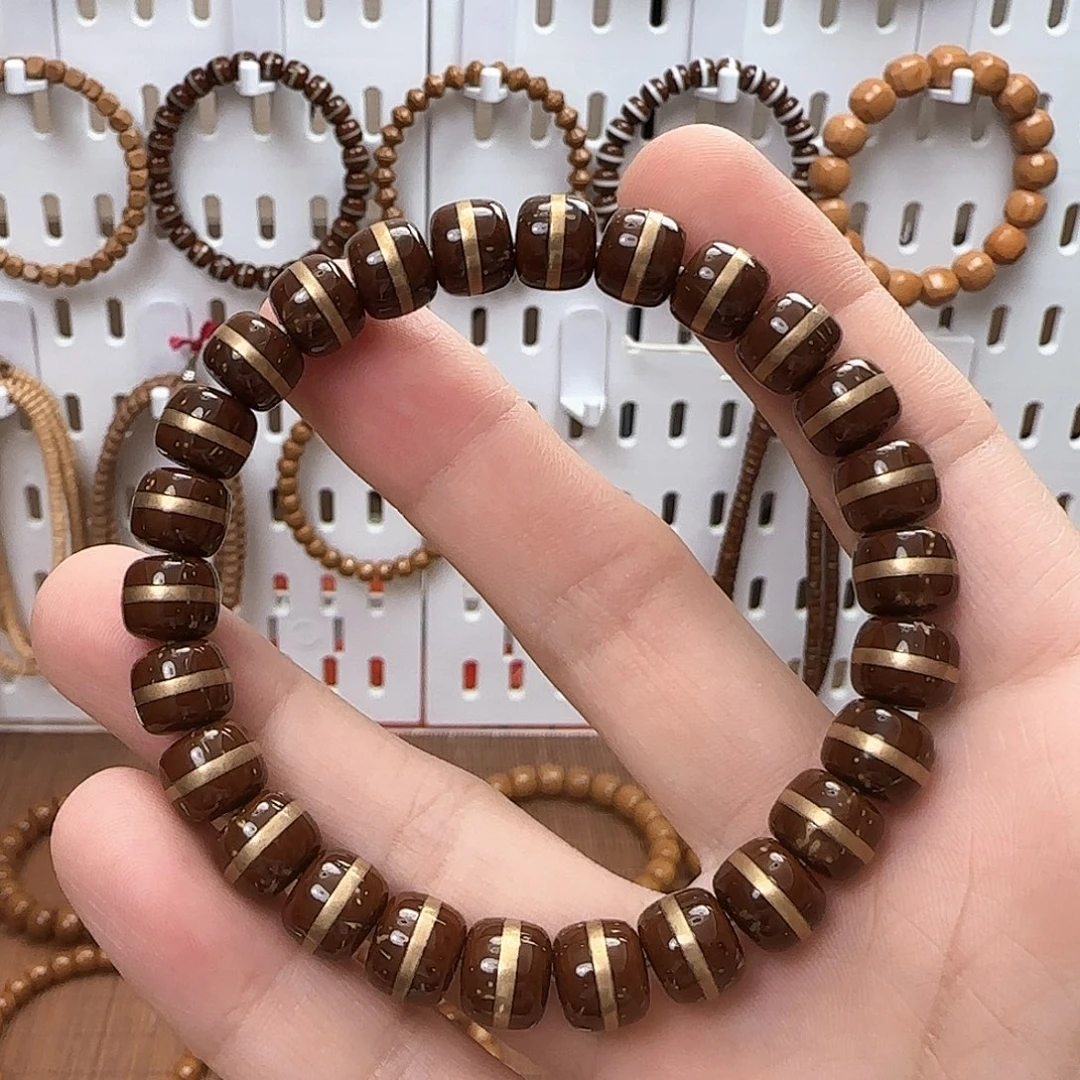手串紫金鼠9mm实心金腰带（有花皮！）