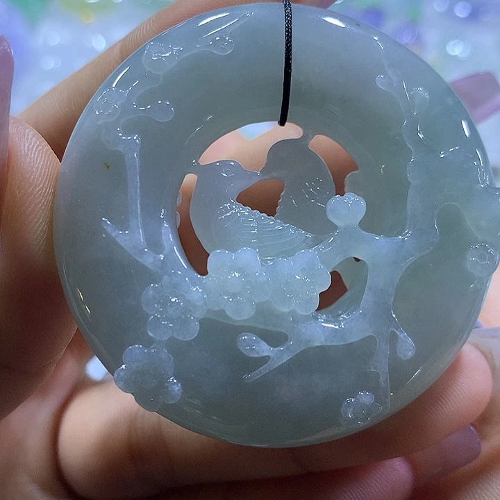 翡翠未镶嵌颈饰天然翡翠A货吊坠