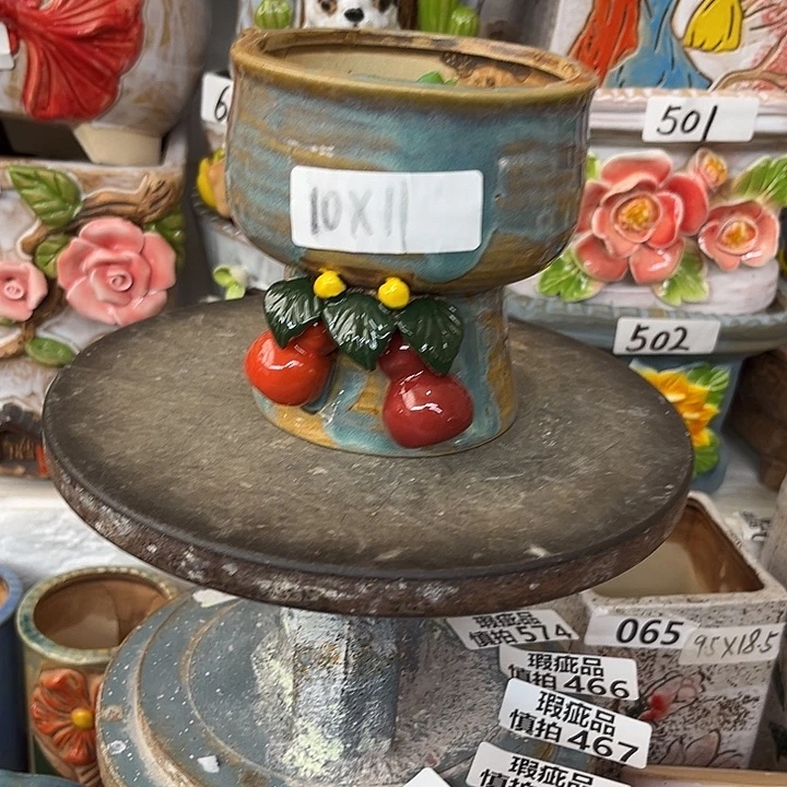 粗陶材质多肉花盆