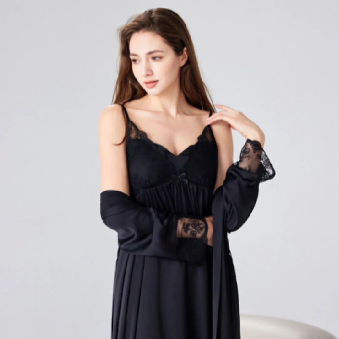 高孤品编码【351-360】醋酸睡袍睡衣轻奢高级感家居服