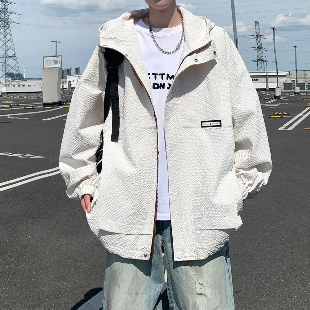 隐匿者潮牌冲锋夹克2025年新款秋季休闲宽松运动工装连帽外套男款