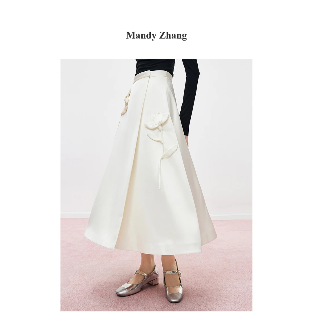 【粉丝专享】MandyZhang郁金香a字半身裙女春季长裙BQ1207