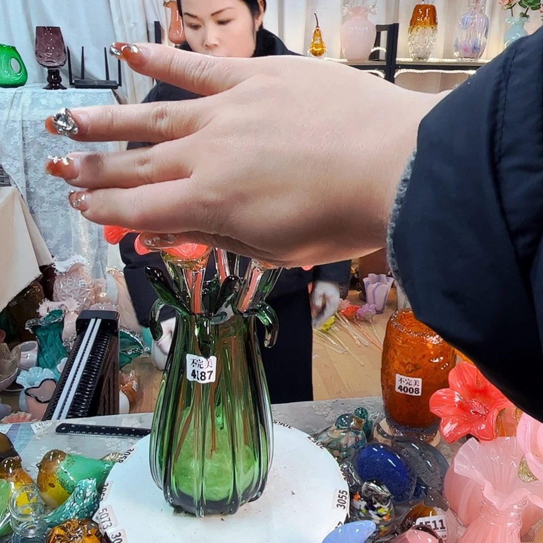 时***️4187 家悦美居琉璃摆件不完美