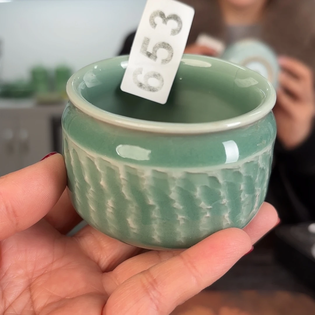 龙泉云间青瓷小米茶器