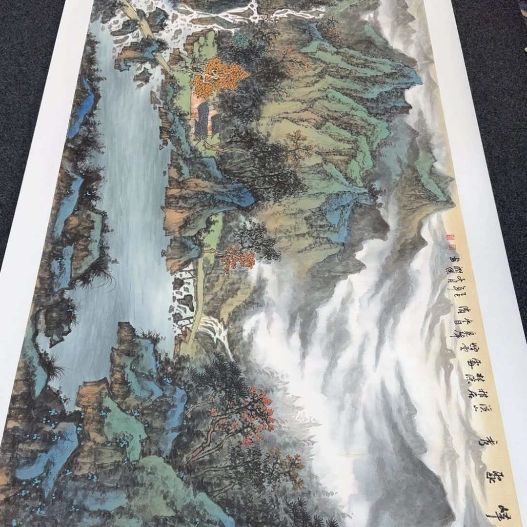 国画国画作品纯手绘山水花鸟