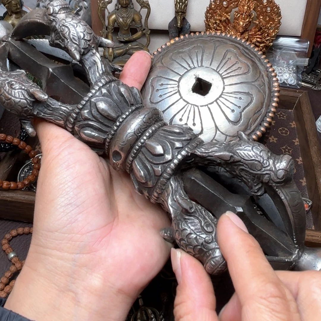 铜星月菩提吊坠项链