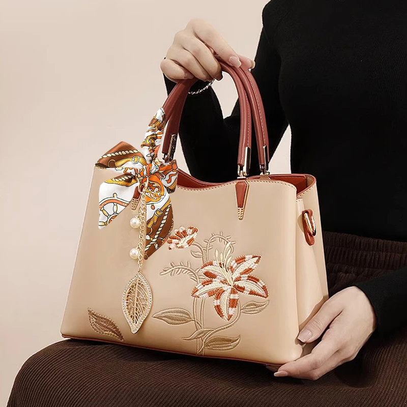 母亲节礼物送妈妈婆婆40-50岁岳母女士生日实用高档手提包斜跨包