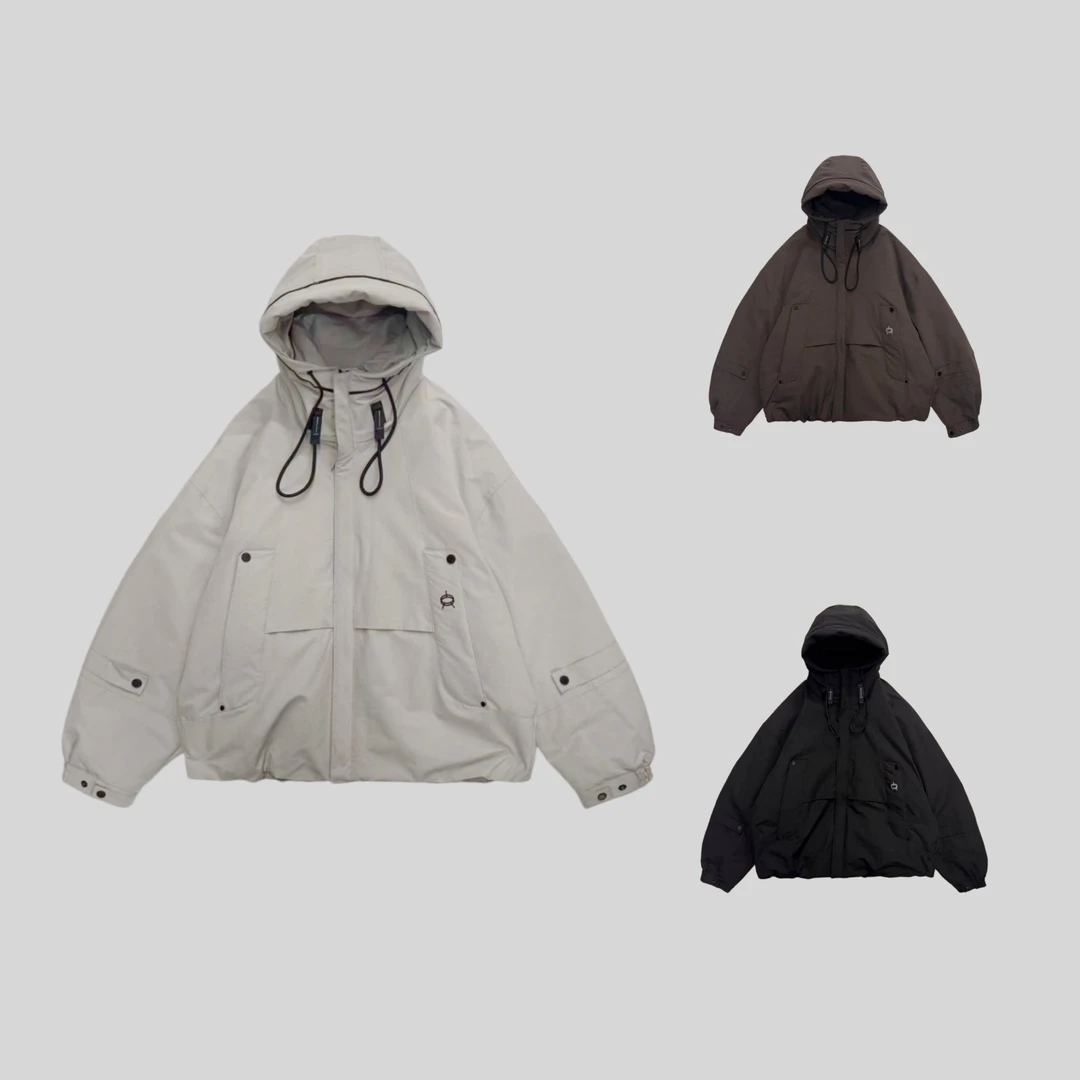 【国标绒】冬季新款防风加厚户外工装风羽服外套691