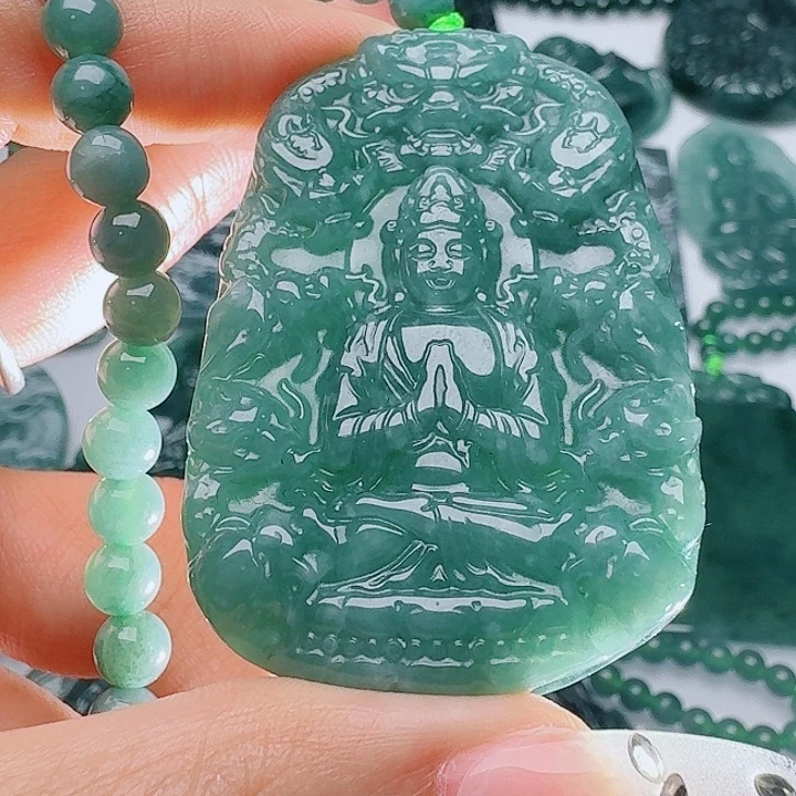 翡翠未镶嵌颈饰111