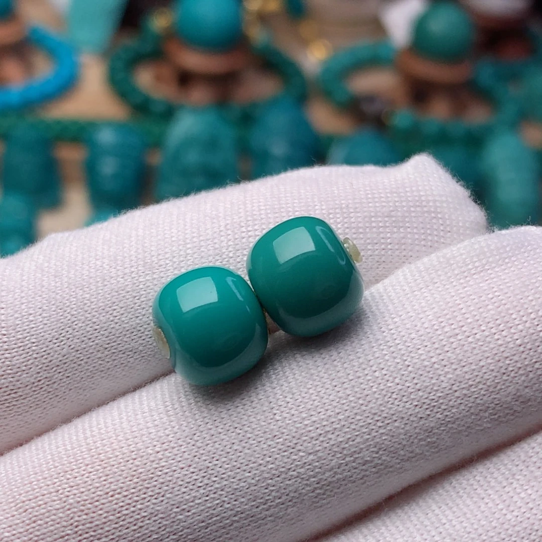 绿松石珠宝奇石未镶嵌10.5m m