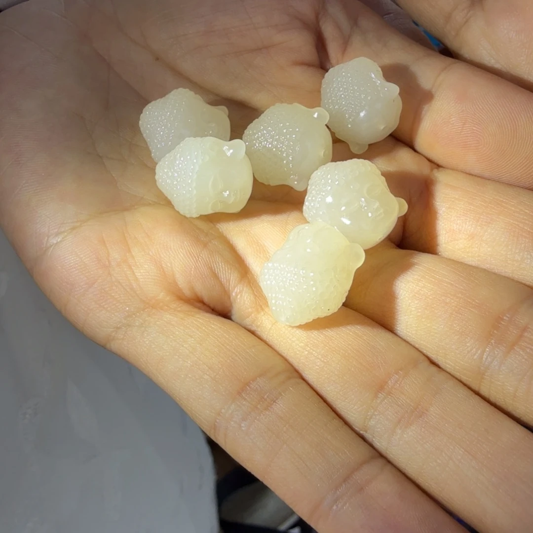 和田玉未镶嵌颈饰藕粉佛TZ多样性拍一发一