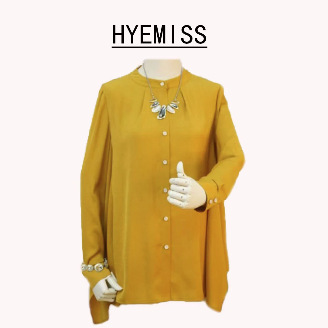 BA148春季百搭长袖黑黄休闲衬衫