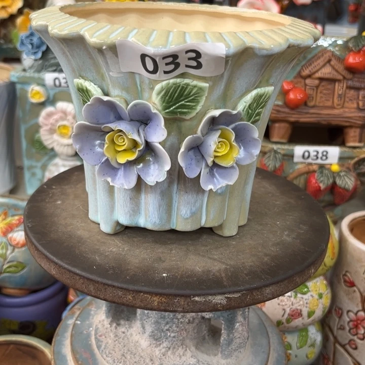 紫砂花盆粗陶材质多肉花盆