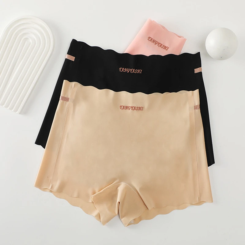 冰丝无痕安全裤大码防走光打底女平角裤超薄款夏季短裤头