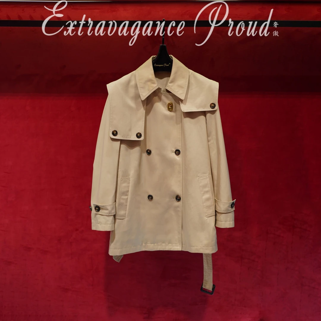 EXTIAVAGANCE PIOUD【风度翩翩】设计高定手工坊风衣SA-1176