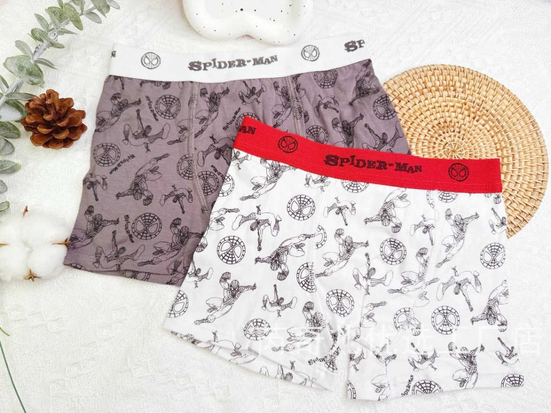 Z家剪标平角裤内裤印花内裤男童男童四角儿童舒适潮流个性时尚