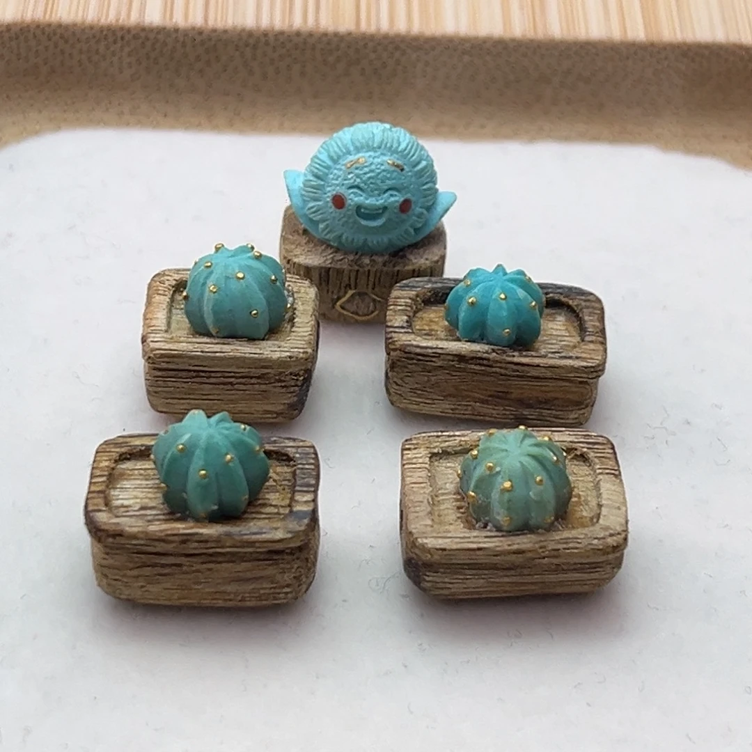 未镶嵌绿松石珠宝奇石花盆（可单出）