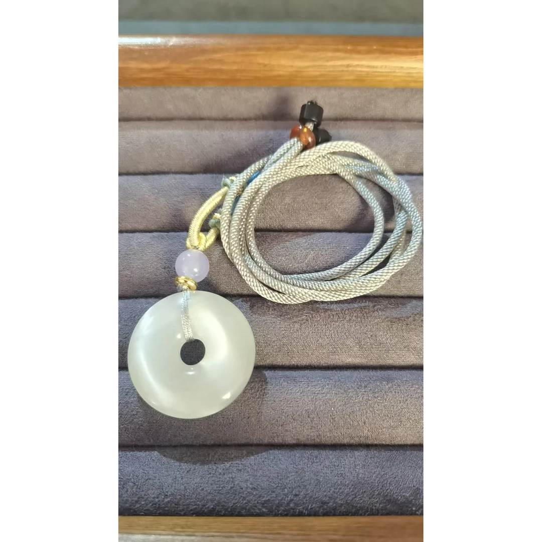 吊坠 福玺甄选白平安扣吊坠7365