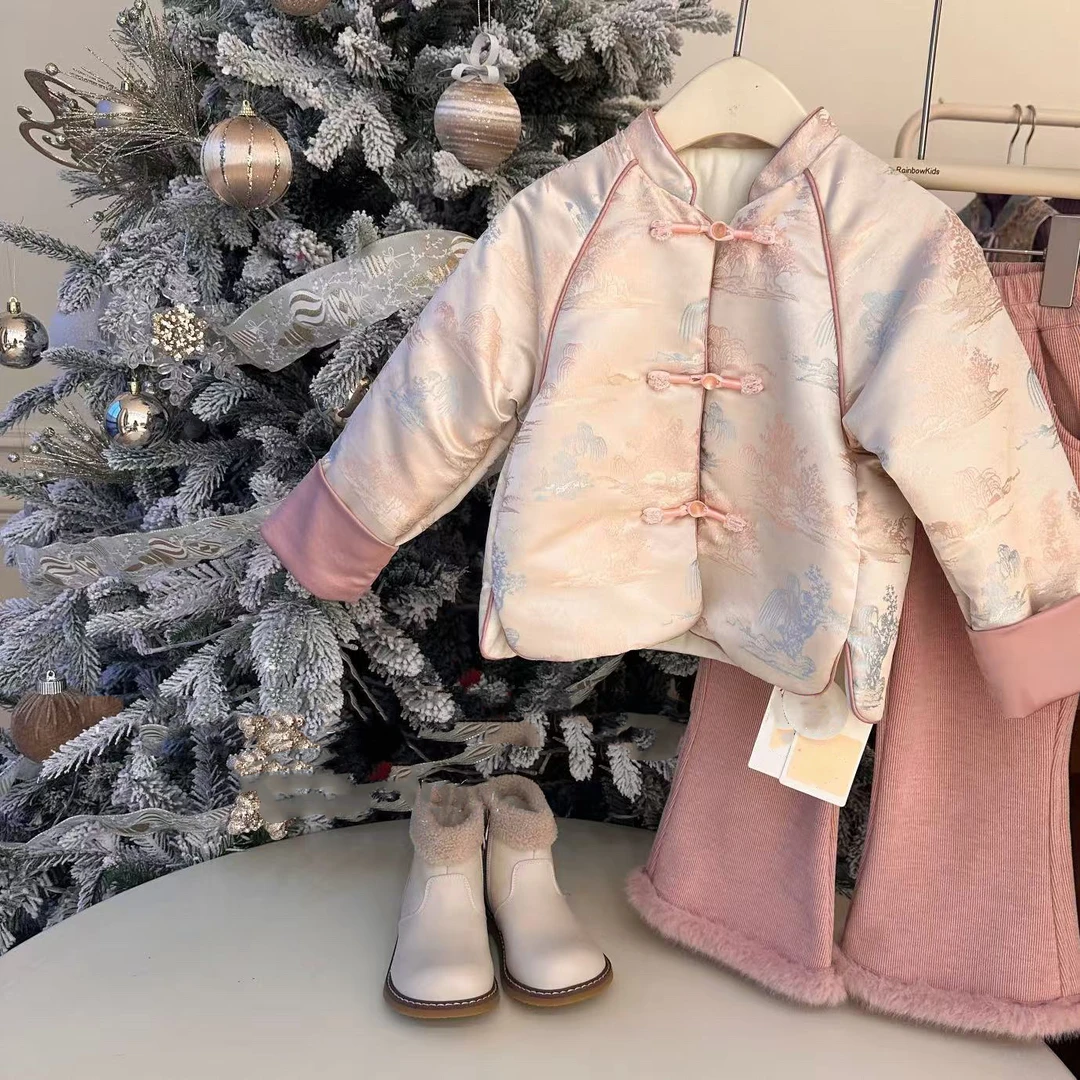 【Rainbow】2024冬款唐装国风盘扣套装-68273