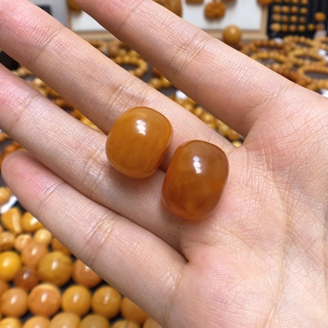 蜜蜡裸石未镶嵌借***烟配饰