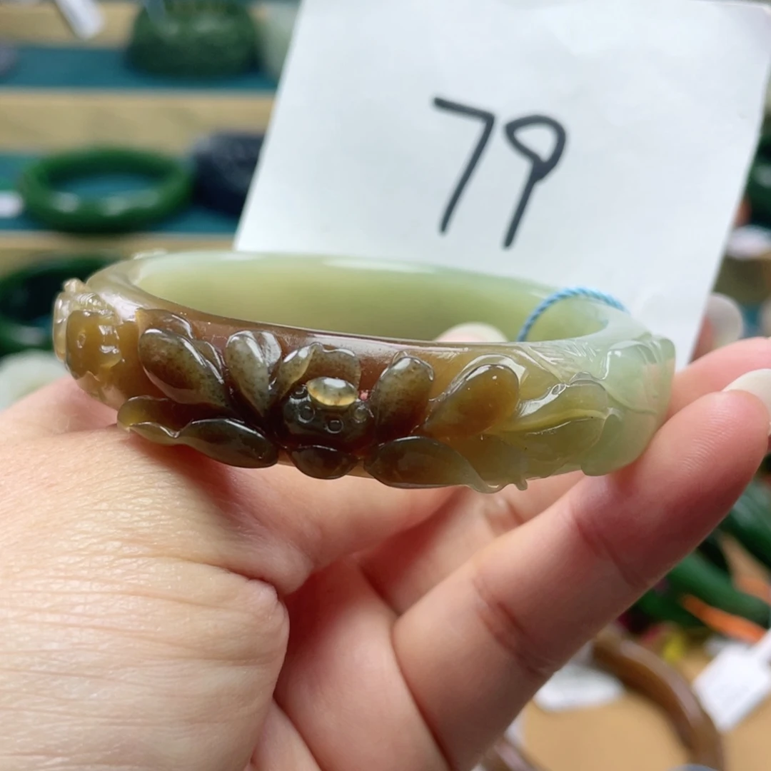 未镶嵌手镯和田玉圈口55