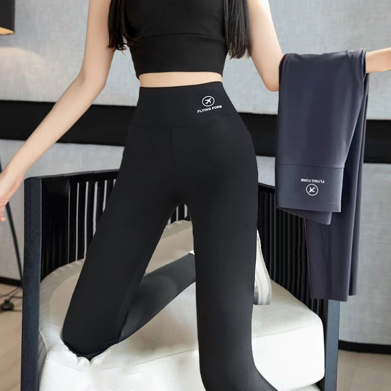 加绒加厚鲨鱼裤女外穿秋冬2025新款高腰打底裤特厚保暖小脚裤