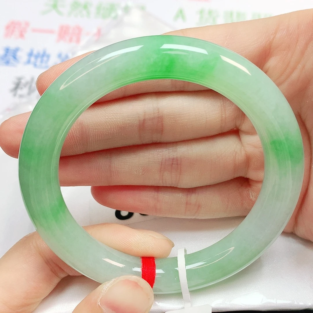 翡翠未镶嵌手镯翡翠手镯55圆